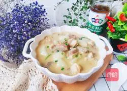 Illustration of how to make mutton and radish soup 15