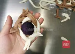 Illustration of how to make cocoa hydrangea bag 12