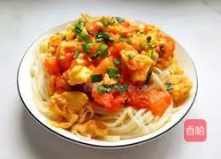 Illustration of how to make tomato and egg noodles 14