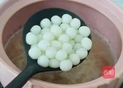 Illustration of how to make milky red bean balls 12