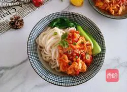 Illustration of how to make tomato and egg noodles 11