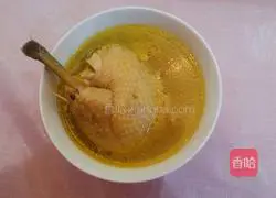Illustration of how to make chicken soup for lazy people 8