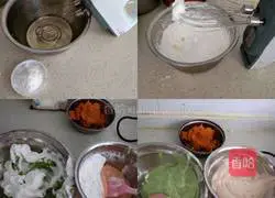 Illustration of how to make colorful roll cakes 3