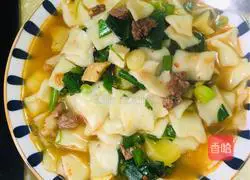 Illustration of how to make mutton noodles 11