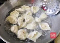 Illustration of how to make chicken wontons in clear soup 8