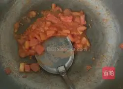 Illustration of how to make tomato and egg noodles 4