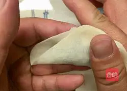 Illustration of how to make shepherd's purse dumplings 13