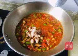 Illustration of how to make noodles with chicken, mushrooms and diced potatoes 8