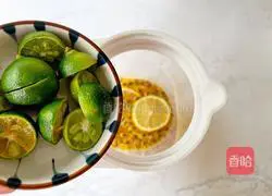 Passion Fruit Lemon Green Orange Illustration of how to make water 10