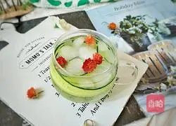 Illustration of how to make cool cucumber refreshing drink 9