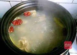 Illustration of how to make yam stewed with chicken soup 5