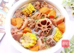 Lotus root and pork ribs soup recipe 12