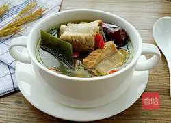 Illustration of how to make kelp and wolfberry pork ribs soup 9