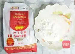 Illustration of how to make delicious colorful vegetarian dumplings 3