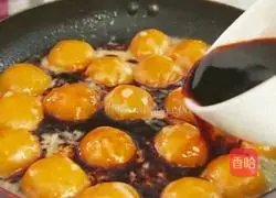 Illustration of how to make pumpkin meatballs without frying 8