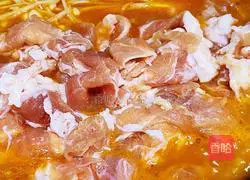 Illustration of Korean spicy cabbage and fat beef soup pot 8