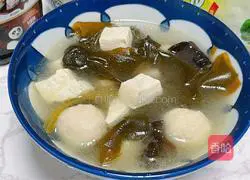 Illustration of how to make kelp and tofu ball soup 11