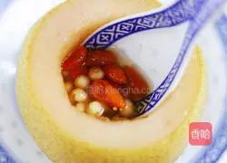 Illustration of how to make Sichuan clams and pear stewed 10