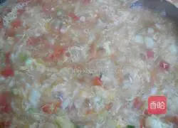Illustration of how to make tomato and egg pimple soup 6