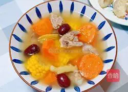 Illustration of how to make carrot and corn ribs soup 10