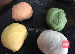 Hydrangea Illustration of how to make steamed buns 1