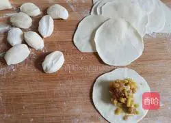 Illustration of how to make pork and pumpkin fried dumplings 9