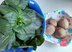 Illustration of how to cook mushrooms and vegetables 1