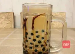 Brown sugar is dirty Illustration of how to make dirty pearl milk tea 11