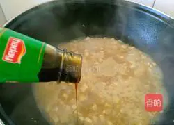 Illustration of how to make tofu braised milk and egg noodles 7