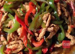 Illustration of how to make shredded pork and stir-fried pepper 9