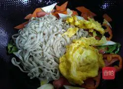 Fried noodles Illustration of how to do it 10