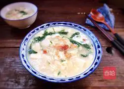 Illustration of how to make egg and tofu soup 15