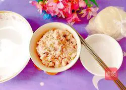 Illustration of how to make healthy persimmon and wheat ear-shaped dumplings 6