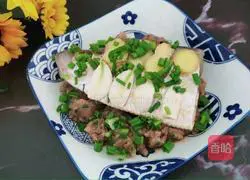 Illustration of how to make steamed minced pork with salted catfish 7