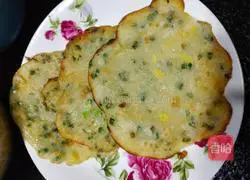 Illustration of making homemade scallion pancakes 4