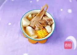 Bigfoot Fungus Illustration of how to make yam and duck meat soup 1