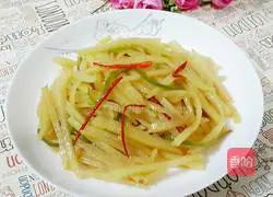 Illustration of how to make vinegar-coated potato shreds 9