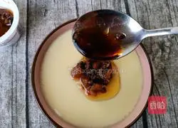 Illustration of how to make abalone and scallops xo sauce steamed egg custard 9