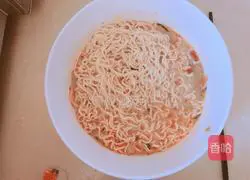 Microwave version.Instant noodles recipe 6