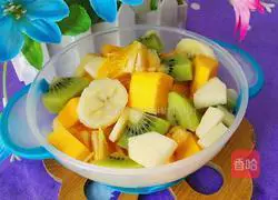 Illustration of how to make fruit milk fragrant sago 10