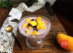 Mango Coconut Juice and Purple Rice Dew Recipe Illustration 10