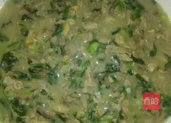 Illustration of how to make shepherd's purse soup 10