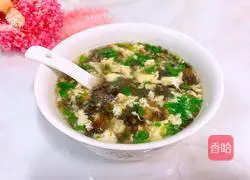 Seaweed and Egg Drop Soup Illustration of how to do it 7