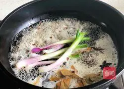 Illustration of how to make scallion oil noodles 7