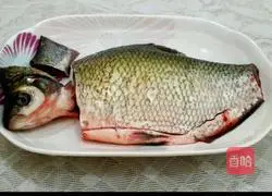 Illustration of how to make peacock open fish 3