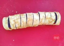 Illustration of how to make egg and purple potato rolls 8