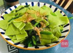 Illustration of how to make garlic spinach noodles 11