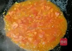 Illustration of how to make tomato and egg braised noodles 8