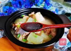 Winter Melon and Pork Bone Soup Recipe Illustration 11