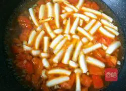 Illustration of how to make light tomato sauce, mushroom and tofu soup in summer 12